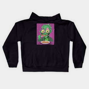 Interdimensional Breakfast Scary Terry Cereal Kids Hoodie